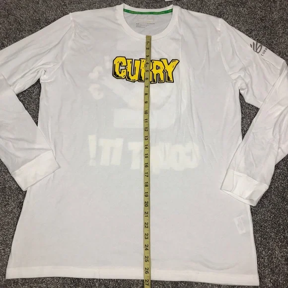 Under Armour Steph Curry X Sesame Street Count Men Long Sleeve Shirt Sz XL